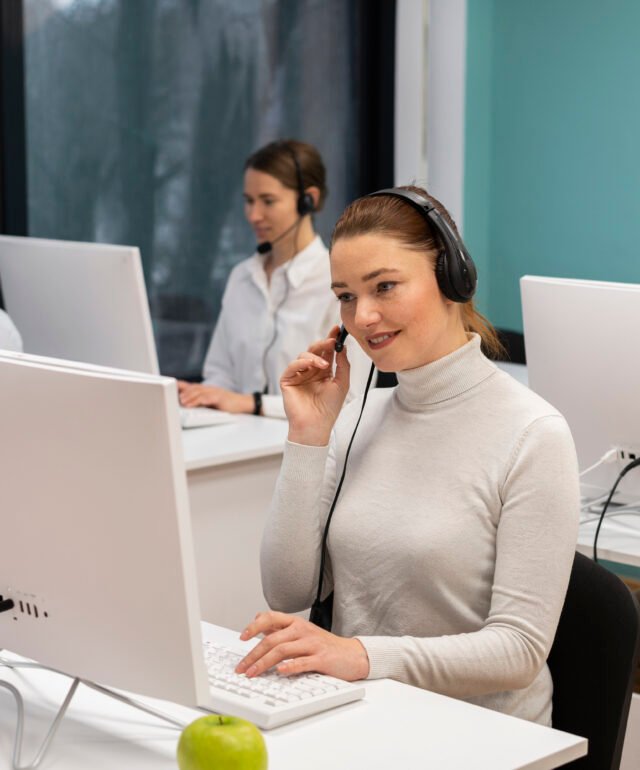 colleagues-with-headphones-working-call-center-office